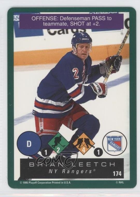 1995-96 Playoff One on One Challenge Brian Leetch #174 HOF 5ui