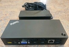 Lenovo ThinkPad 40A9 USB-C Docking Station With Power Cords