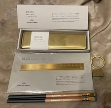 Traveler’s Company Brass Pen Case Set Blackwing Collab 6-Piece Limited Items