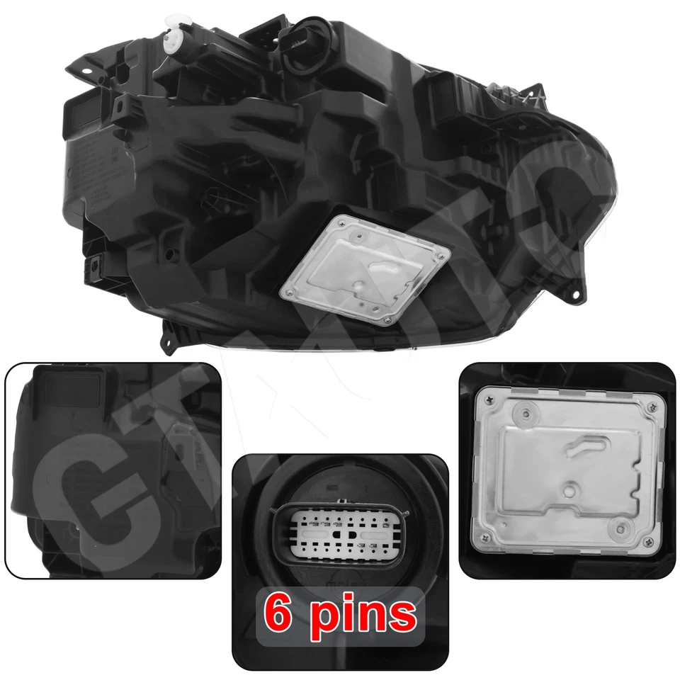 Full LED For 2021-2024 Ford Bronco SPORT Left Side Headlight Headlamp w/LED HALO Foto 3 de 4