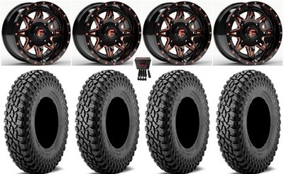 Fuel Lethal 15'' Wheels Or 32'' Incursion A/T Tires Kawasaki Mule Pro FXT  KRX