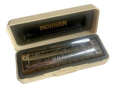 Vintage Marine Band Harmonica No 1896 M. Hohner Made in Germany Key C w Case