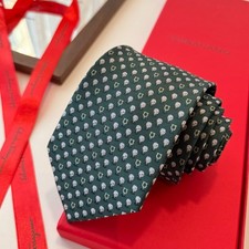 NWT Ferragamo Silk Necktie Luxury Men's Business Formal