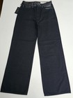 Rag And Bone Lori Faux Leather Trim Mid Rise Wide Leg Jean — photo 1