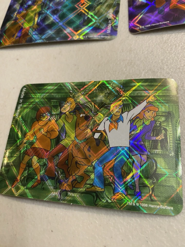 1998 Vending Machine Prizm Sticker Green Ghost Scooby-Doo Vintage - Image 4 of 4