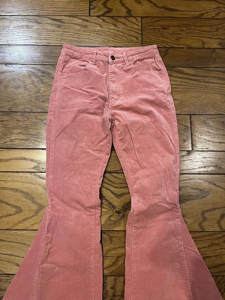 Pantalones de mujer Saints & Hearts albaricoque pana acampanados campana talla M 26/34 Foto 4 de 4