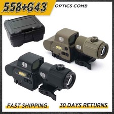 558 G43 Magnifier QD Side EXPS3-2 Holographic Red Green Dot Sight Reflex Replica