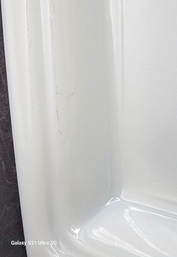 Vintage Pyrex Winter Frost White Milk Glass Butter Dish With Lid READ - Picture 16 of 16