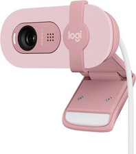 Logitech Brio 100 Full HD-Webcam für Meetings und Streaming, USB-A, Zoom, Rosa