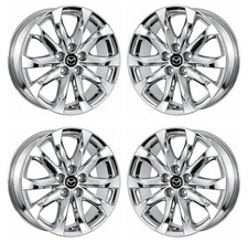 18 Mazda 3 Pvd Bright Chrome-c Wheels Rims Factory Oem 64962 2014-2017 18 Mazda 3 Pvd Bright Chrome-c Wheels Rims Factory Oem 64962 2014-2017