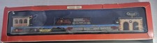 Schylling Lionel Wind up Santa Fe Train Station Tinplate in box.