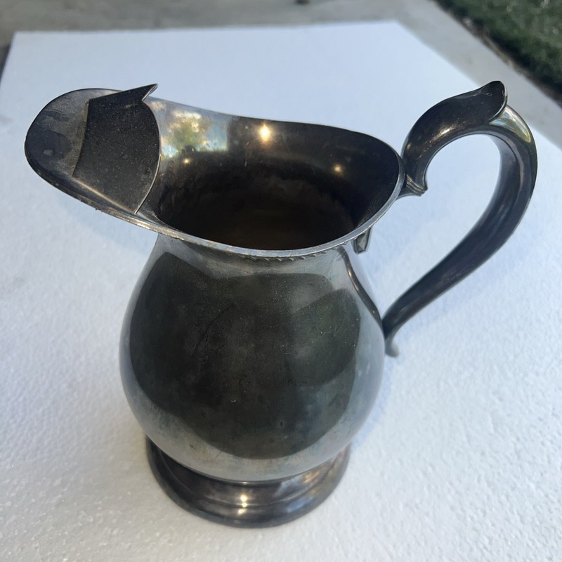 VINTAGE POOLE SILVER CO EPN BRISTOL SILVER PLATED PITCHER 22A