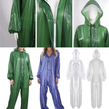 Unisex Adults Workwear Waterproof Raincoat Fishing Jumpsuit One-piece Rainwear
