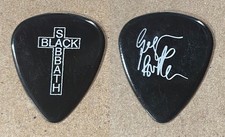 Black Sabbath Geezer Butler Signature Cross Black Guitar Pick - 2007 Tour