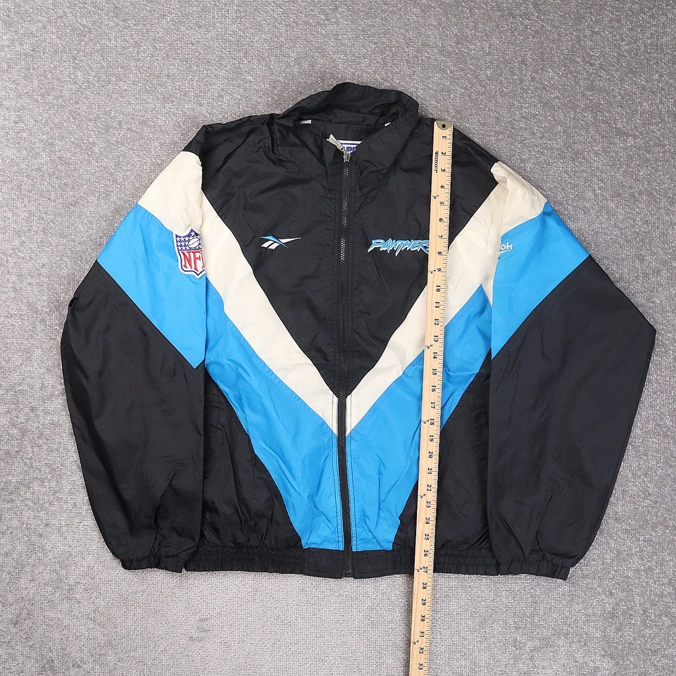 Vintage Reebok NFL Carolina Panthers Large Multicolor Long Sleeve Jacket - Image 3 of 4
