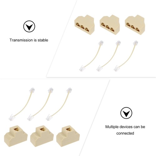 4 Pcs Boîte De Disjoncteur Ligne Téléphonique Adaptateur Fil Téléphone - Afbeelding 3 van 12