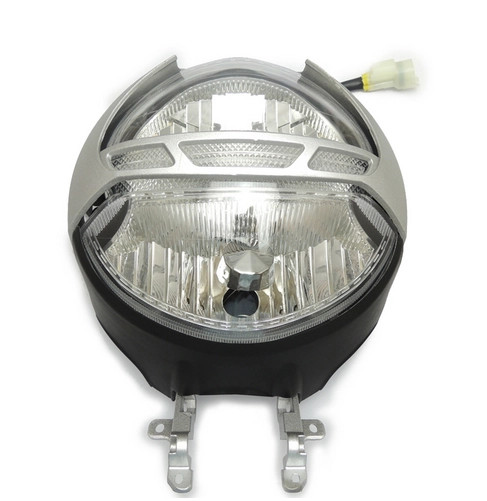 Optique de phare avant Ducati Monster 796 pour remplacer un bloc fissuré ou terni par le temps