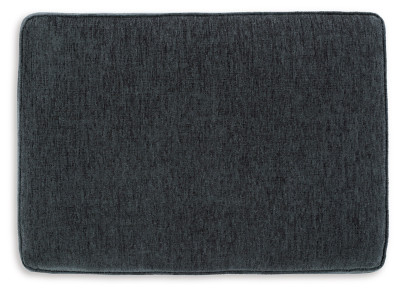 Signature Design by Ashley Contemporary Abinger Ottoman Chenille Smoke - Picture 4 of 6