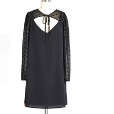 New ModCloth After the Aria Shift Dress Black Size Medium