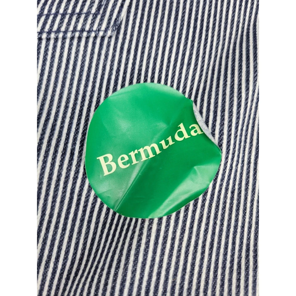 Bermudas a rayas Faded Glory para hombre XL / XG 16-18 azul blanco poliéster Foto 4 de 4