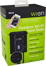 WiOn 50056 Indoor / Outdoor Wi-Fi Combo Plug-In Yard Stake 3 Outlets