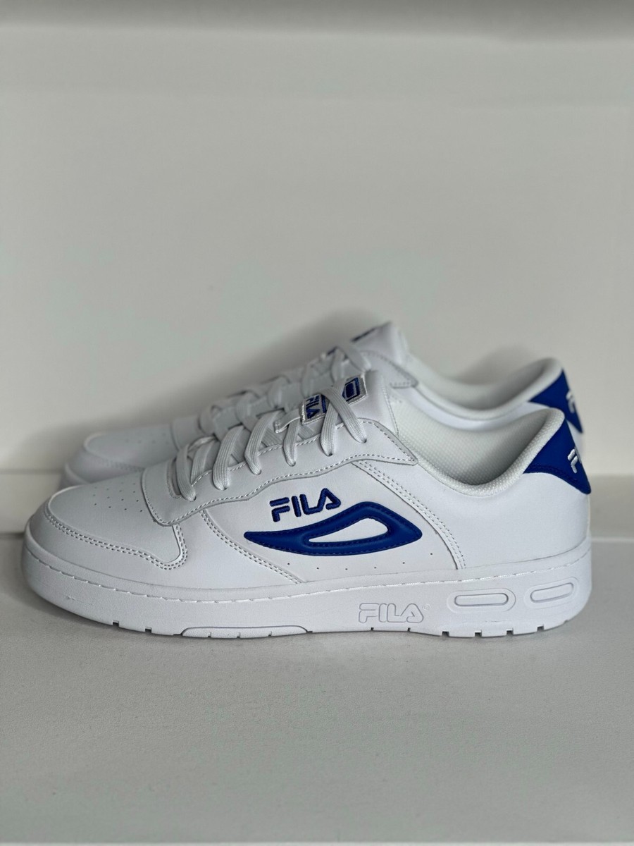 NEW FILA MEN\'S‎ LNX-100 LEATHER SNEAKERS WHITE & PRINCE BLUE 13 NEW FILA MEN main image 4