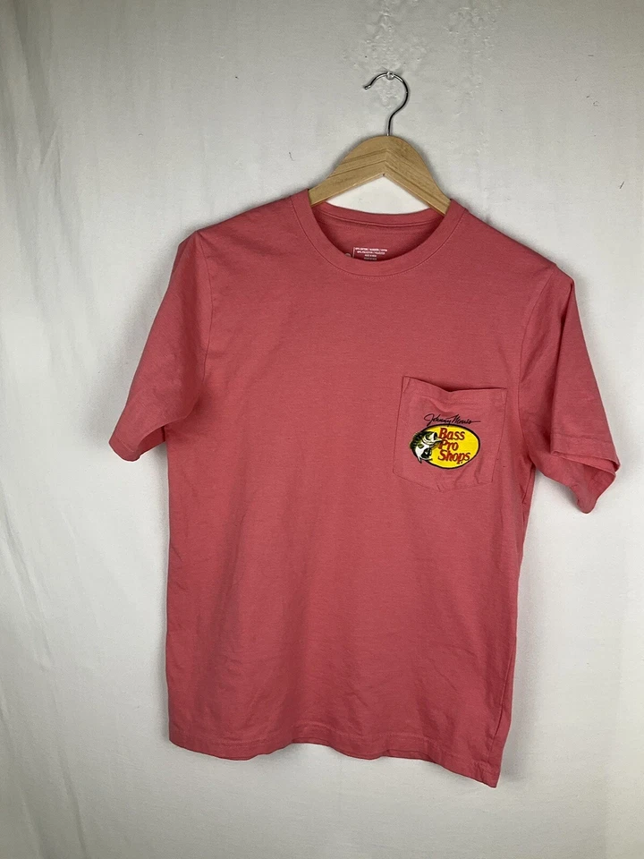Camiseta Bass Pro Shops Johnny Morris masculina manga curta pequena rosa - Imagem 2 de 4