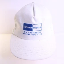 Vintage Kemper Securities On the Street Where You Live Made in USA Hat Cap White
