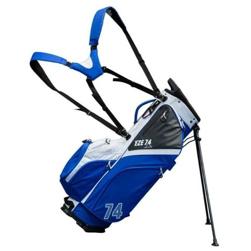 Ezeglide 74 Hybrid Cart/Stand Golf Bag - Blue/White - 14 Dividers - Picture 2 of 4