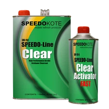 Clear Coat 2K Acrylic Urethane, SMR-1150/1101-Q 4:1 Gallon Clearcoat Fast Kit