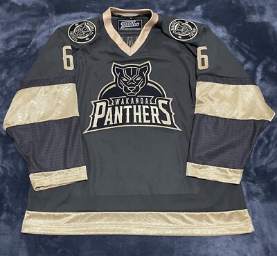 Geeky Jerseys Wakanda Panthers Jersey Size Medium Like New Marvel