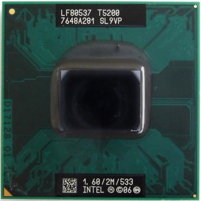 Intel Dual Core DUO Mobile T5200 1.60/2M/533 SL9VP Prozessor Für Asus Z53P