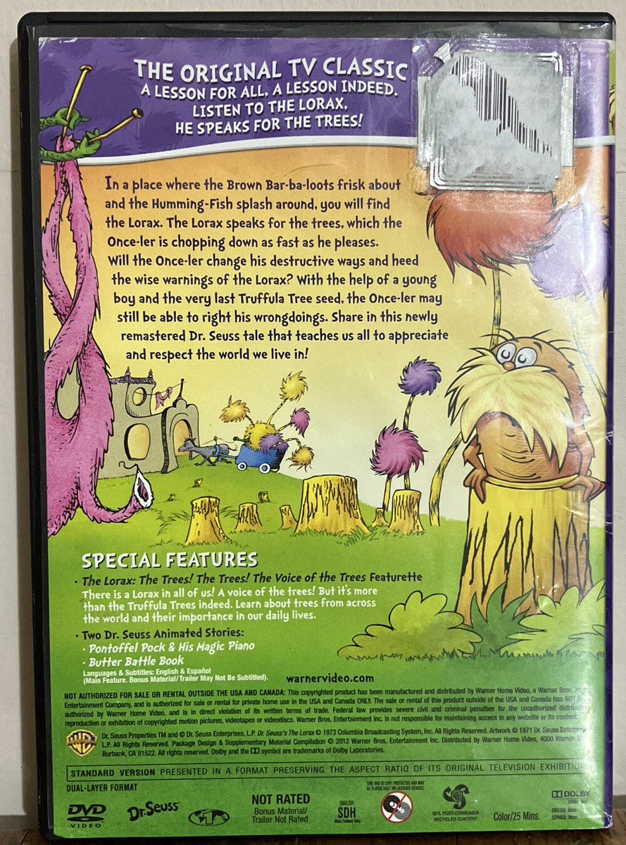 The Lorax (Deluxe Edition) (DVD, 1972) BRAND NEW FACTORY