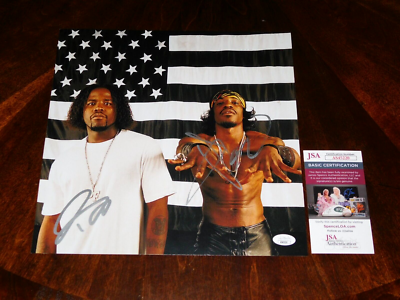 OUTKAST ANDRE 3000 & BIG BOI SIGNED STANKONIA 12X12 ALBUM COVER