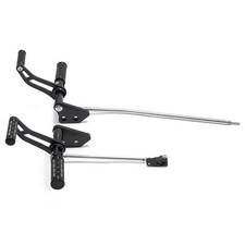 HASkulle Pedane Moto Universali In Alluminio E Gomma – Compatibili Harley Road King, Street Glide, 1984-2017 – Nero