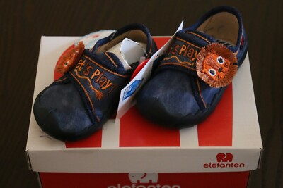 Elefanten Schuhe 19 Hausschuhe blau Löwe