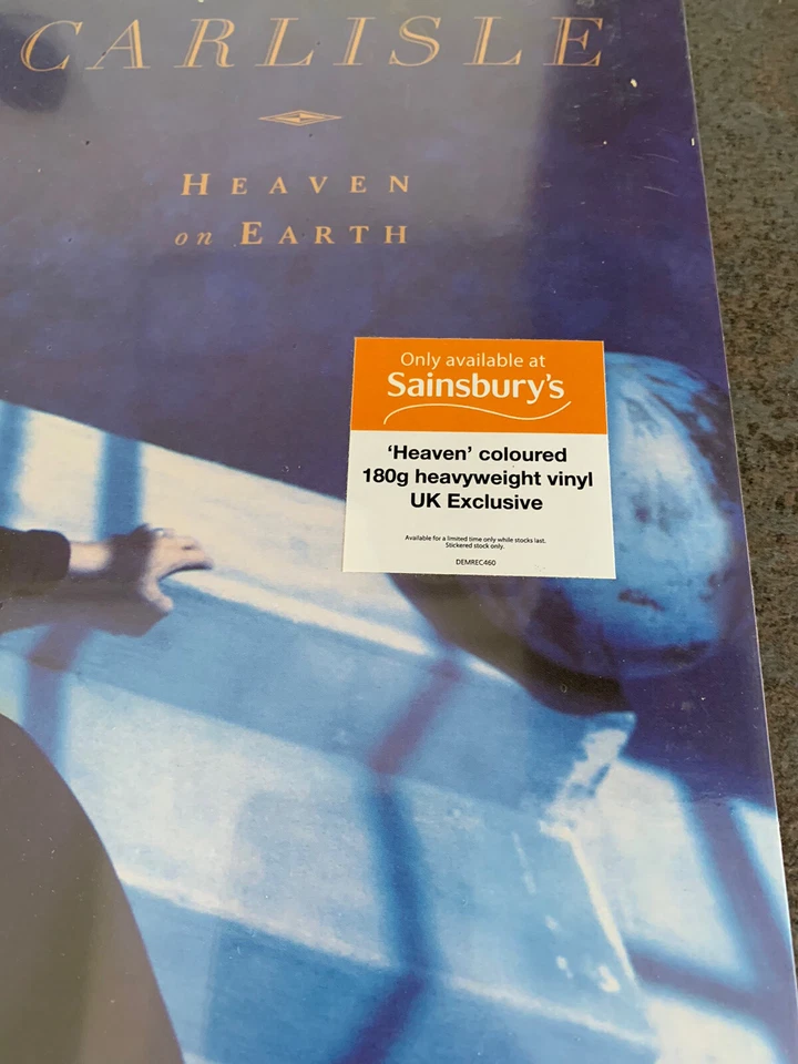 Belinda Carlisle Heaven On Earth Blue Vinyl LP Sainsbury’s Exclusive 180g 12” Foto 2 de 4