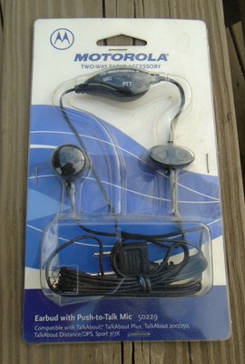 NEW Motorola Talkabout Earbud With Push 