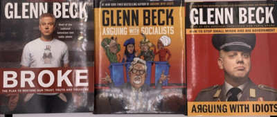 Lot of Eight Books by Glenn Beck, Five Hardcover and Three Paperback, B122