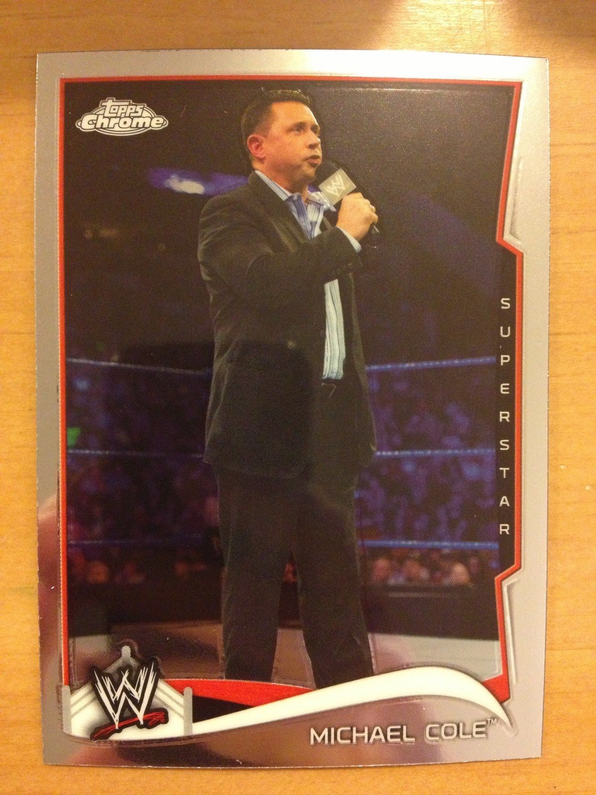 2014 Topps WWE Chrome #32 Michael Cole NrMint-Mint