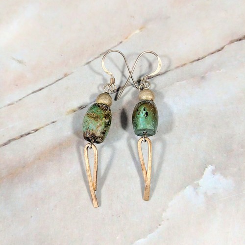 3 Paires De Vintage Artiste Artisant Rétro Assortiment Matière Perle Percé - Photo 4 sur 6