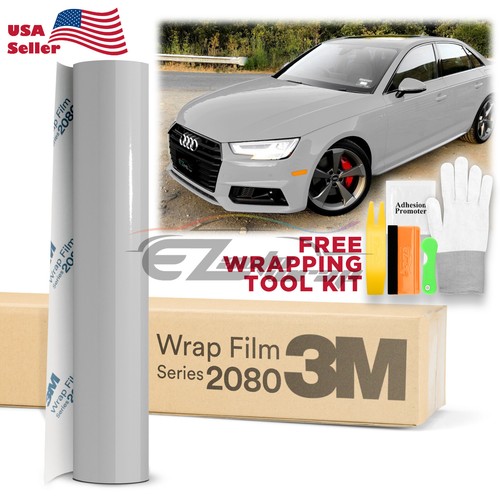 Genuine 3M 2080 Series G31 Gloss Storm Gray Vinyl Wrap Vehicle Film