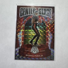 2024 Panini Mosaic - Center Stage Silver Prizm #10 Michael Penix Jr. (RC)