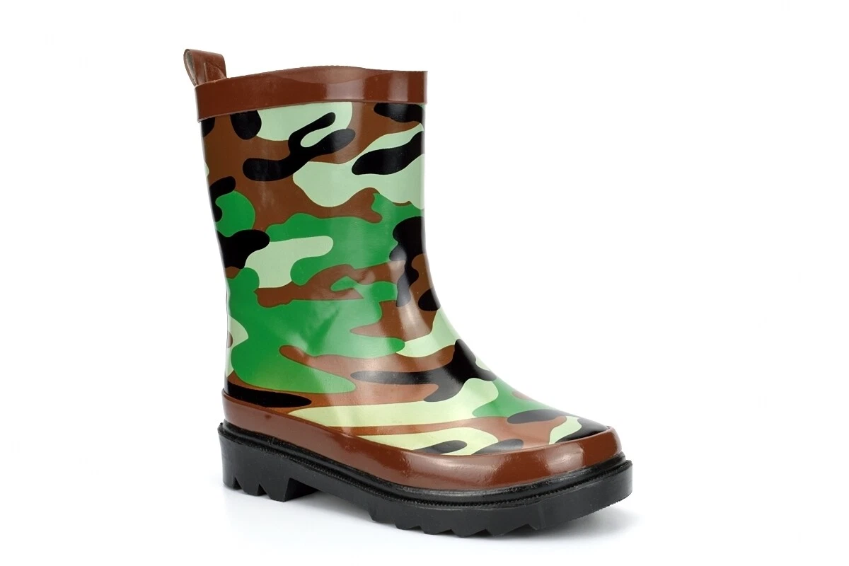 Boys Camouflage Wellies Wellington Boots Boys Camo Wellies Boys Wellingtons Size