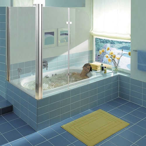Accesorio de bañera mampara de ducha esquina vidrio pared plegable de bañera cabina de ducha ducha - Imagen 2 de 8