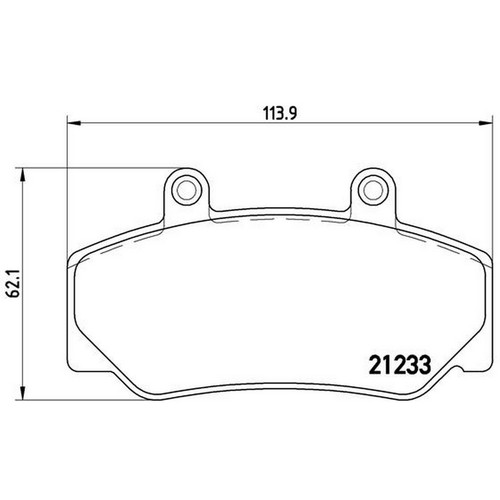 PASTIGLIE ANTERIORE FRENI BREMBO P86006 VOLVO 760 2.3 TURBO 134 KW 1988 - Foto 2 di 2