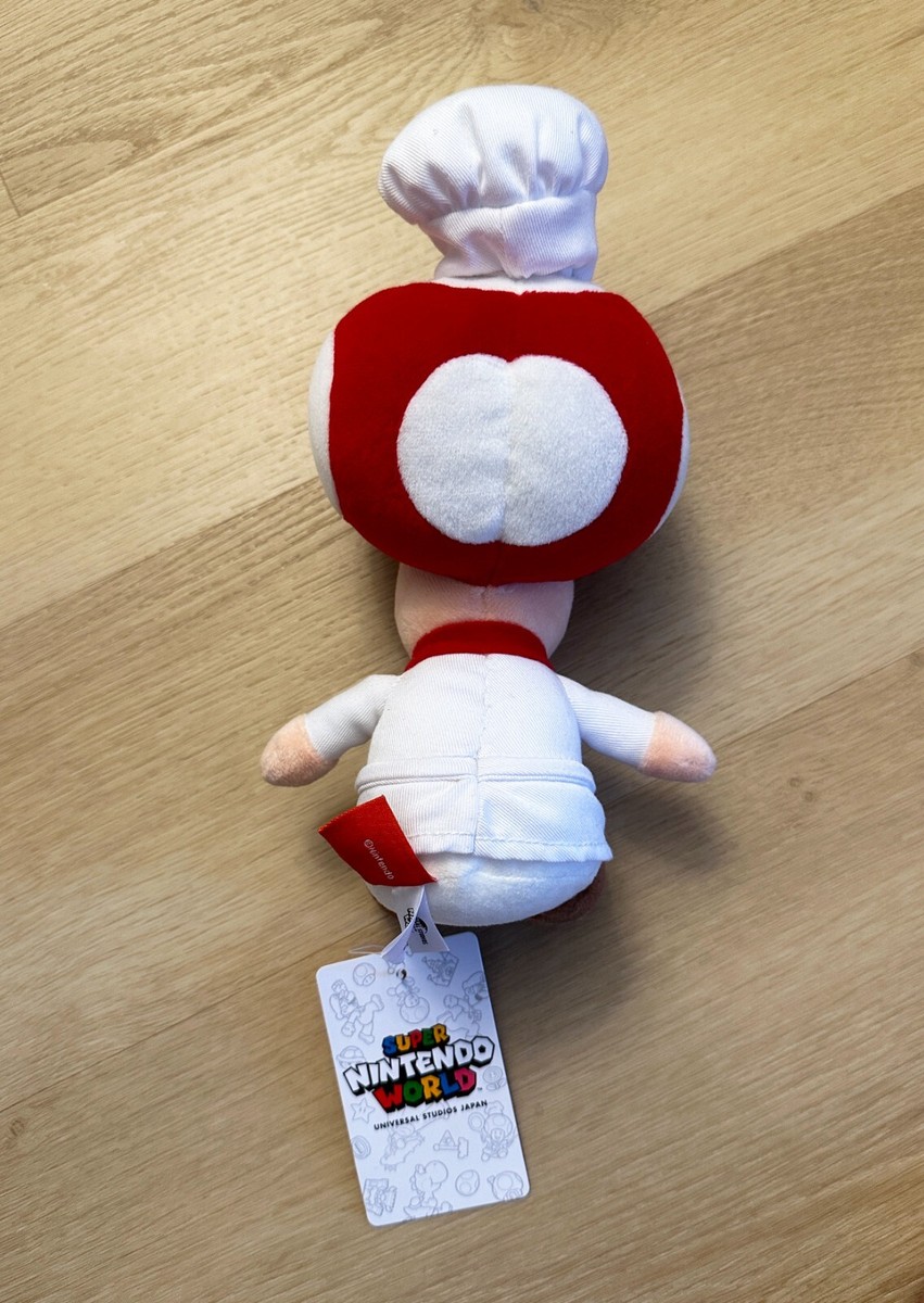 Super Nintendo World Chef Toad Plush, Kinopio Universal Studios
