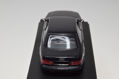 B38 1:43 MINICHAMPS AUDI A8 D2 MET. BLACK DEALER BOX MIB - Picture 11 of 20