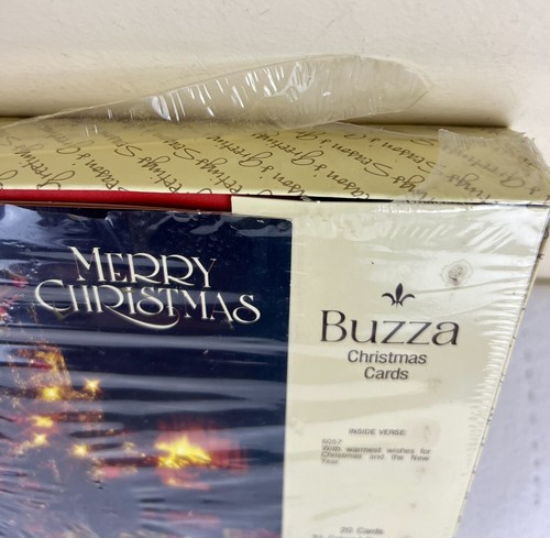 20 Vintage 1970's/80's Buzza Christmas Cards And Envelopes in Original Package - Picture 5 of 9