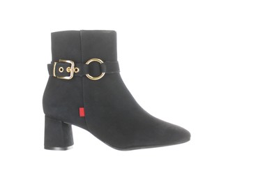 Marc Joseph Womens Madison Navy Nappa Ankle Boots Size 5.5 2023646